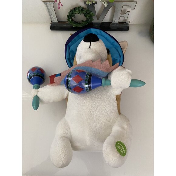 Animated Musical Mariachi Chihuahua Plush Puppy Dog Plays Macarena Works Tested - Picture 16 of 16